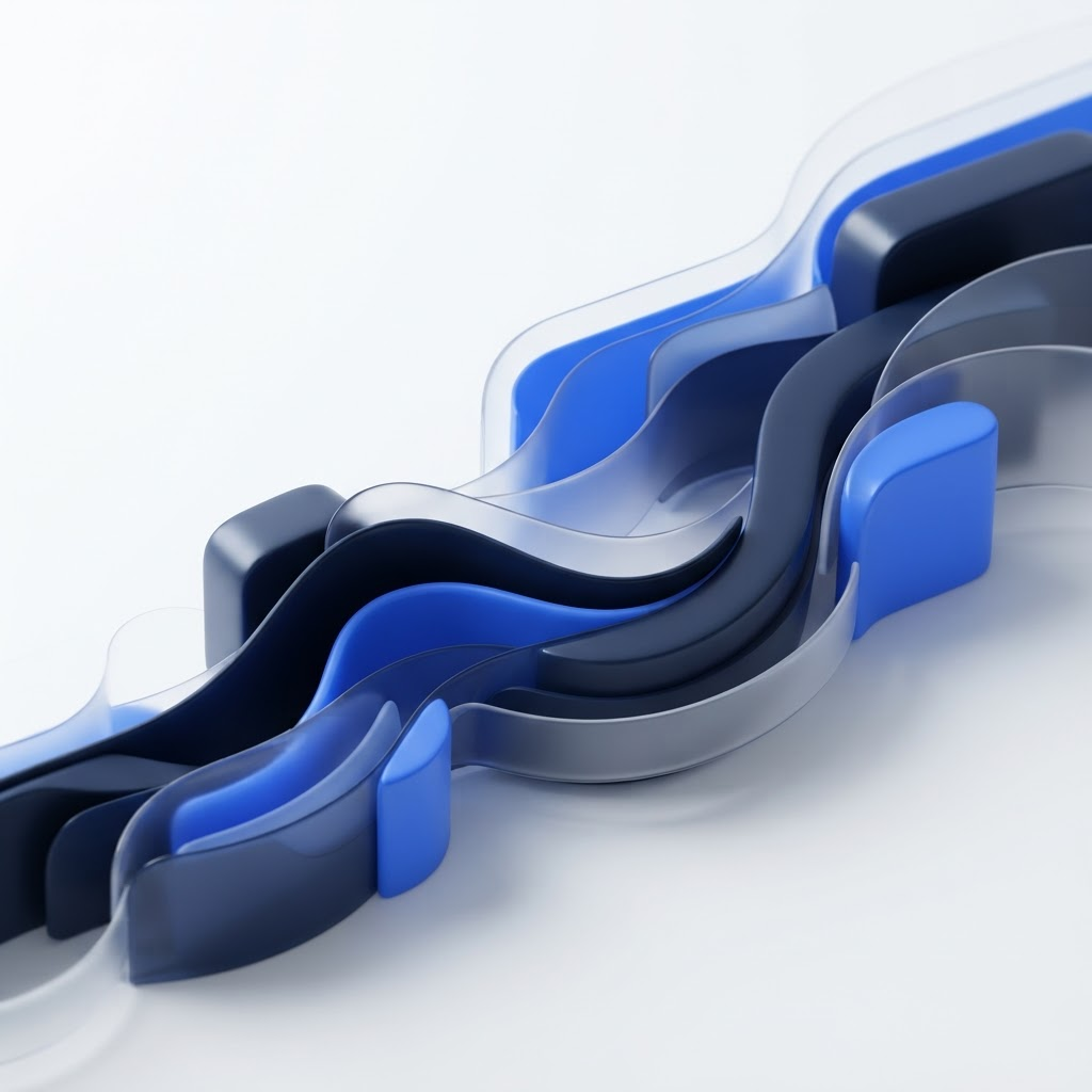 Abstract illustration representing connected, professional customer support teams